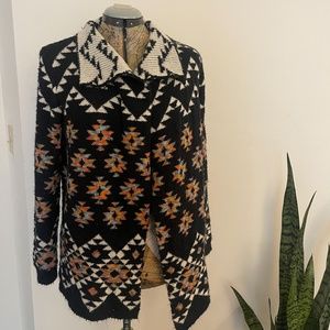 Love on a hanger Printed Colorful Open Sweater